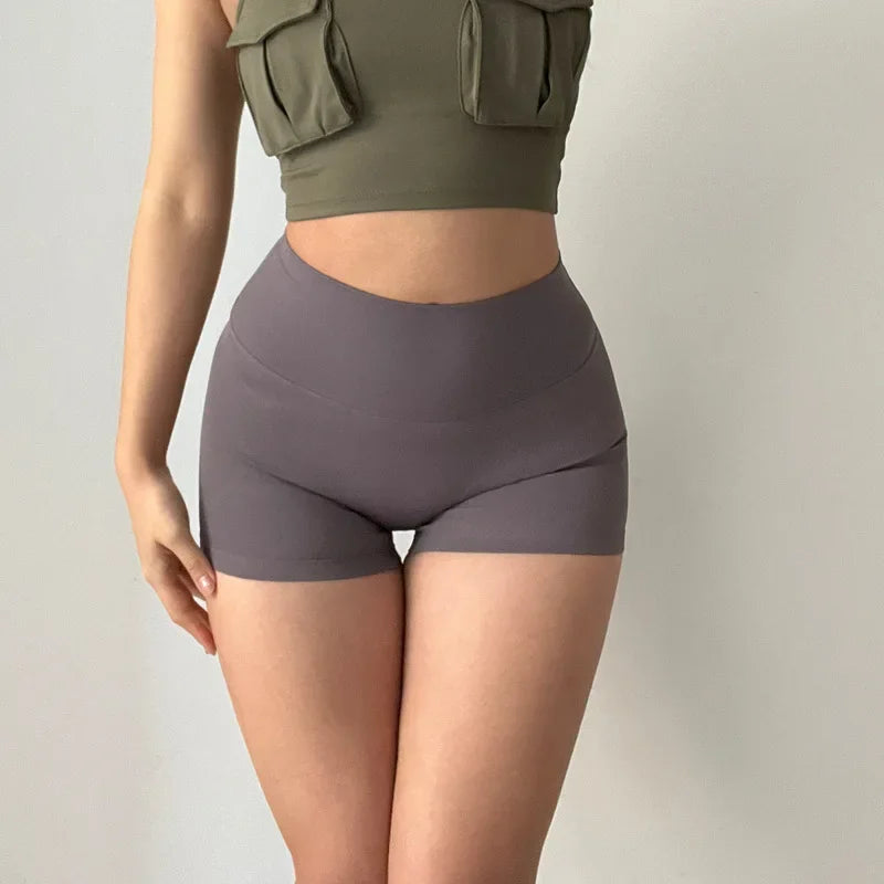 Hip lifting fitness yoga shorts