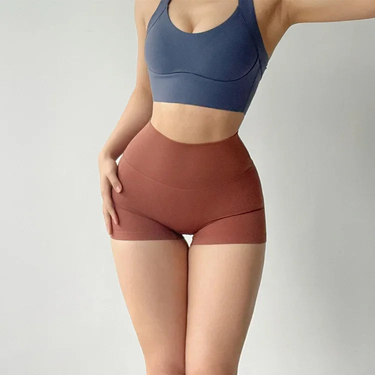 Hip lifting fitness yoga shorts